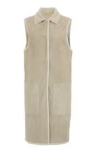 Agnona Shearling Long Vest