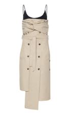 Moda Operandi Rokh Wrap-detailed Cotton Trench Dress Size: 32
