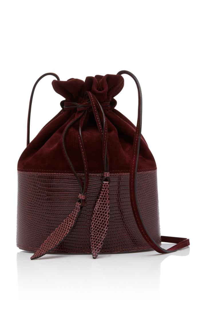 Hunting Season Large Lola Bag In Lizard And Suede