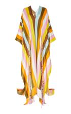Moda Operandi Oscar De La Renta Striped Silk-twill Caftan Size: 0