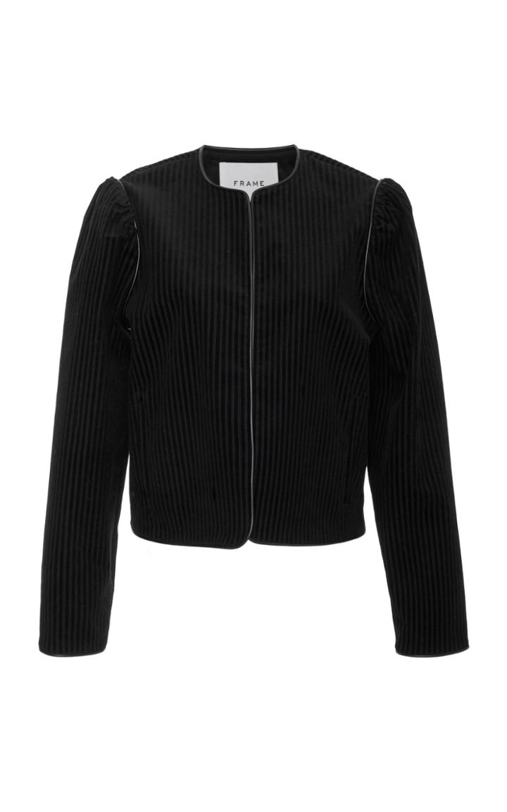 Frame Denim Crop Variegated Jacket