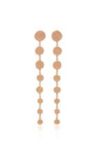 Jacquie Aiche Rose Gold 8 Graduated Hammered Disc Drop Earrings