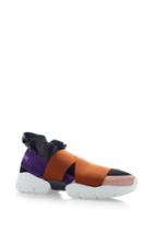 Emilio Pucci Leather And Elastane Sneakers