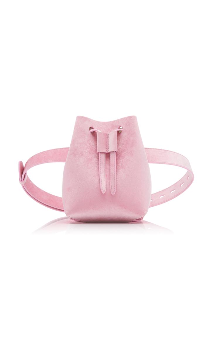 Nanushka Minee Velvet Convertible Bucket Bag