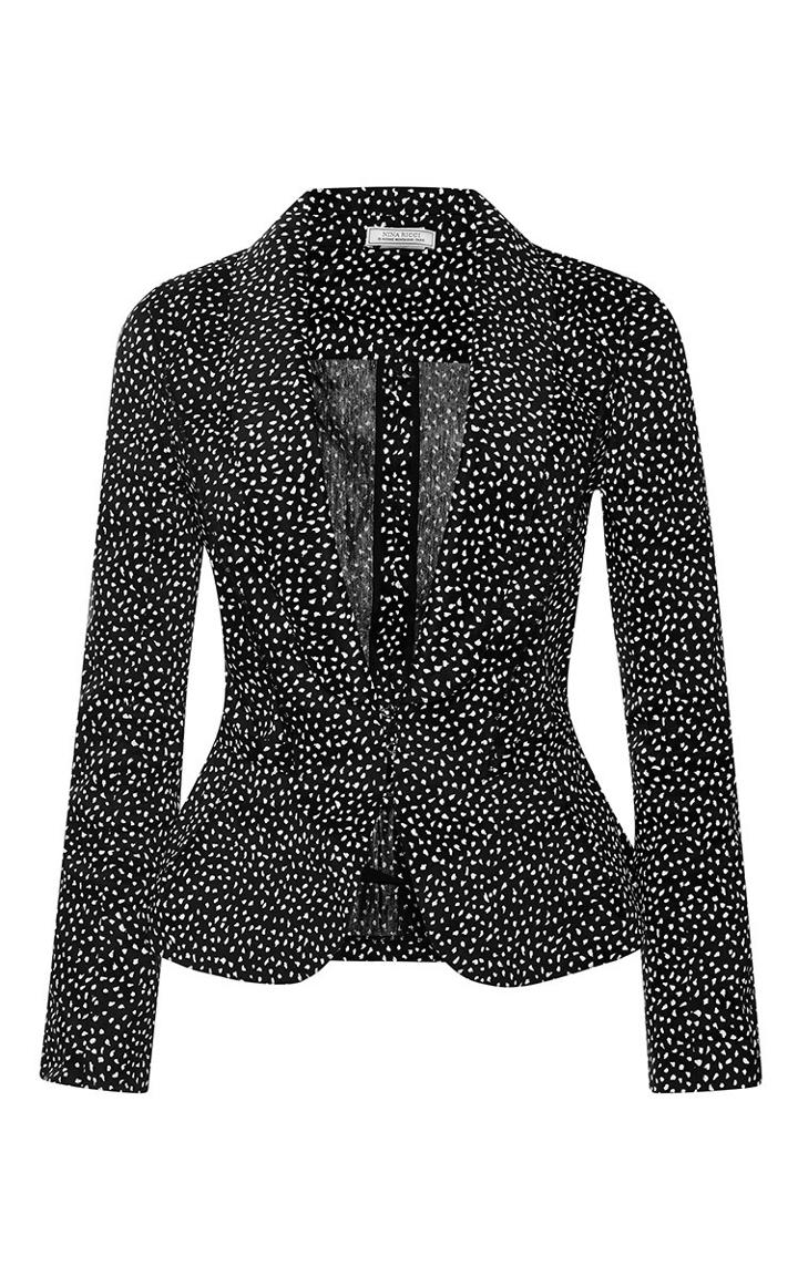 Nina Ricci Printed Stretch-linen Blazer