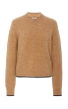 Vince Contrast-tipped Crew-neck Sweater