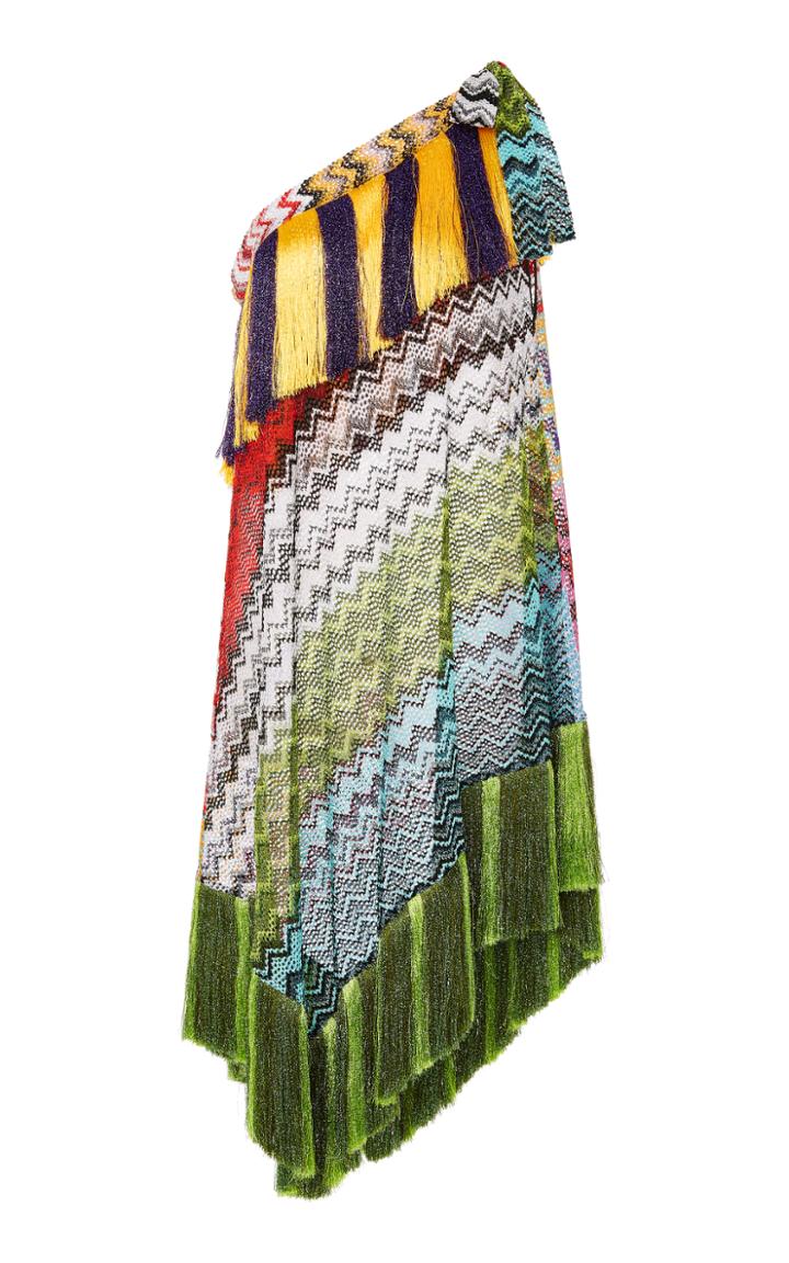 Missoni Mare Asymmetric Fringe Coverup
