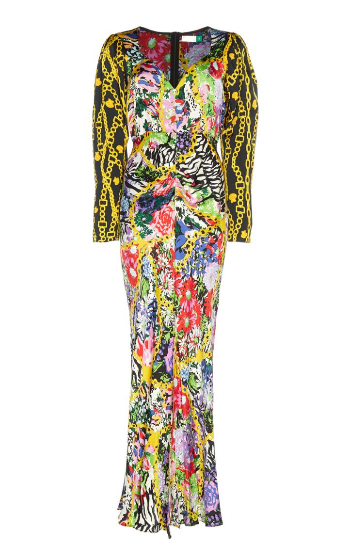 Rixo Madonna Silk Satin Dress