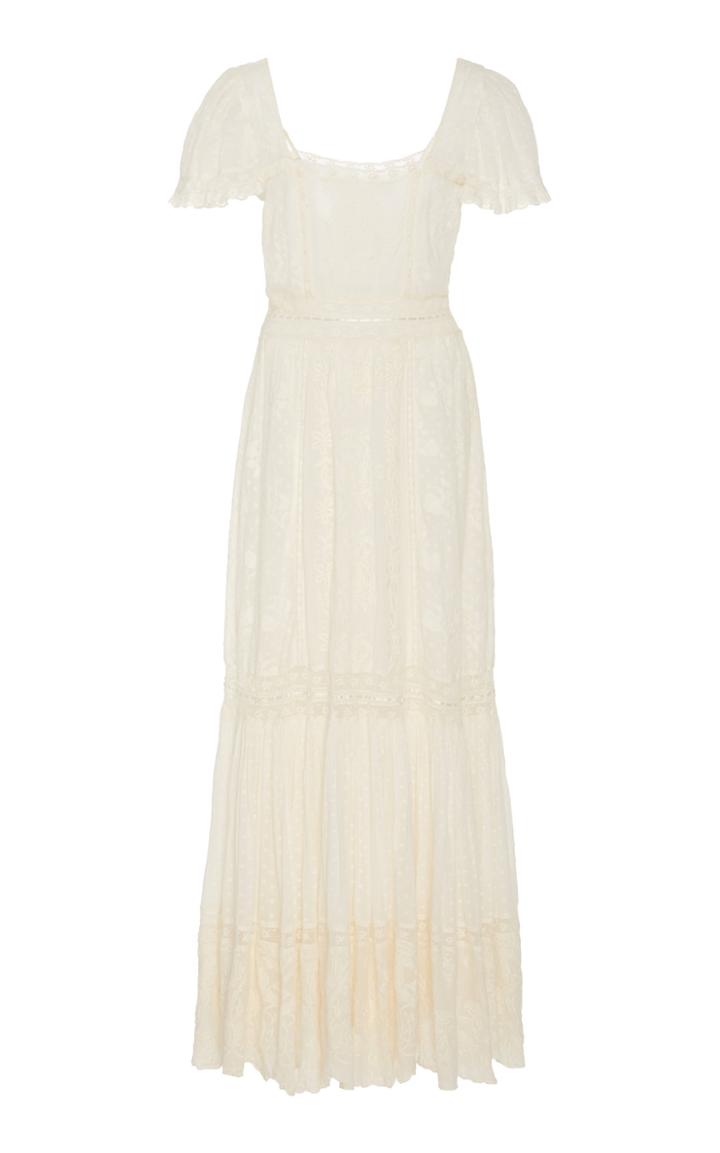 Moda Operandi Loveshackfancy Norma Cotton Maxi Dress Size: 00