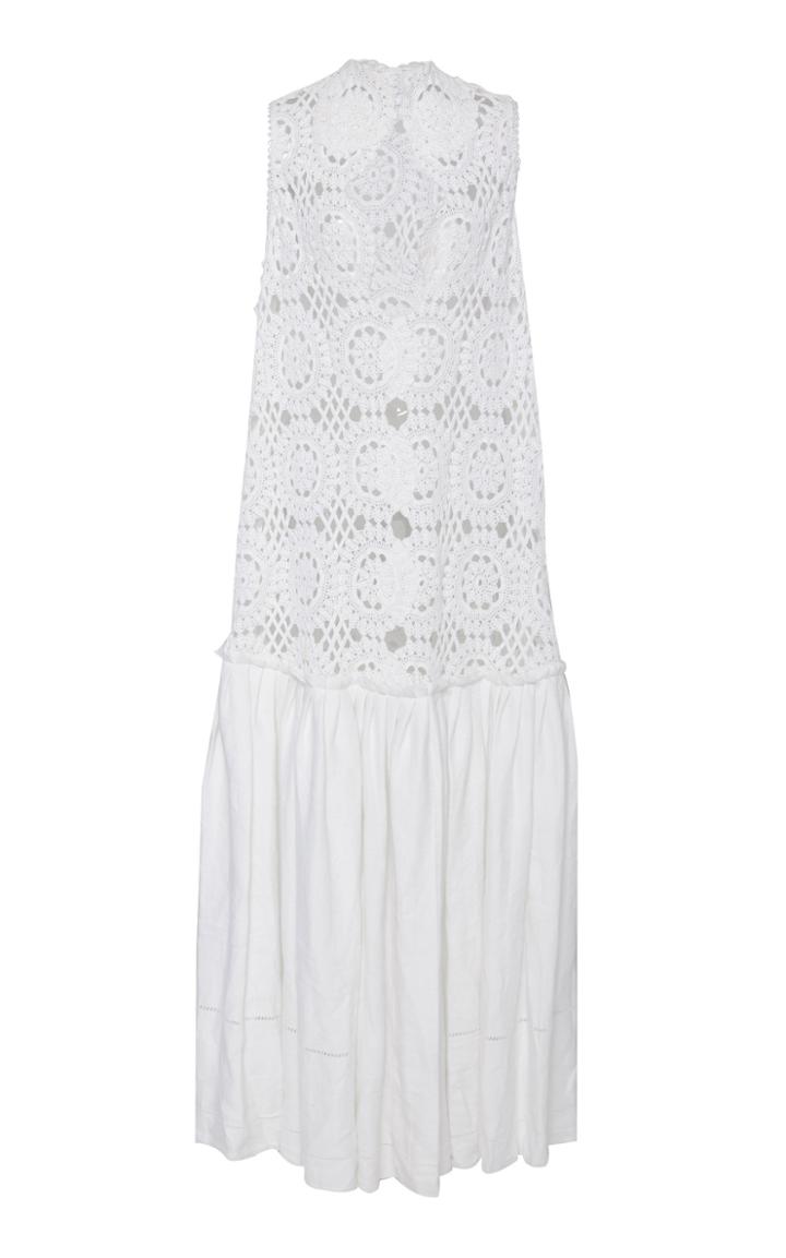 Nevenka A Gentle Pull Handmade Drop Waist Crochet Dress