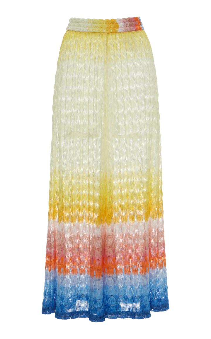 Missoni Mare Crochet Knit Midi Skirt