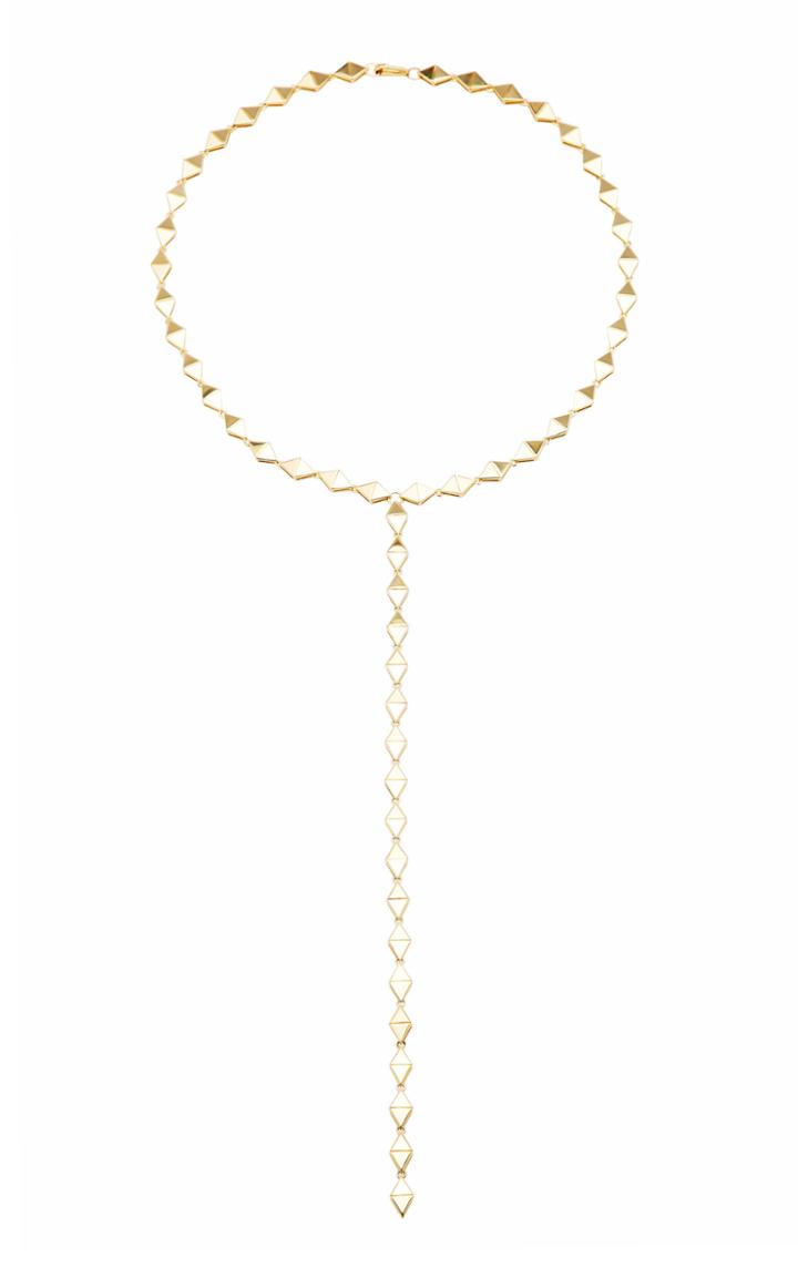 Melissa Kaye Chloe 18k Gold Lariat Necklace