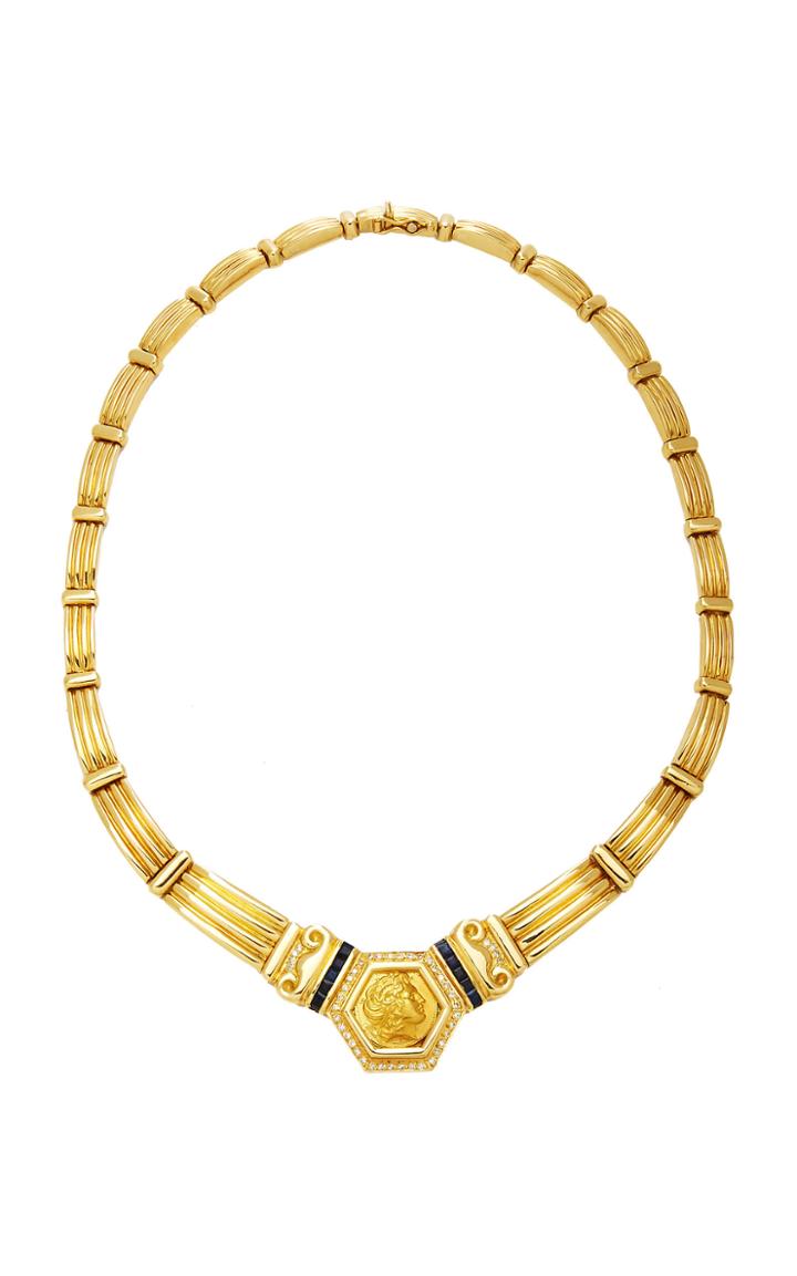 Eleuteri Vintage 18k Yellow Gold Roman Coin Necklace