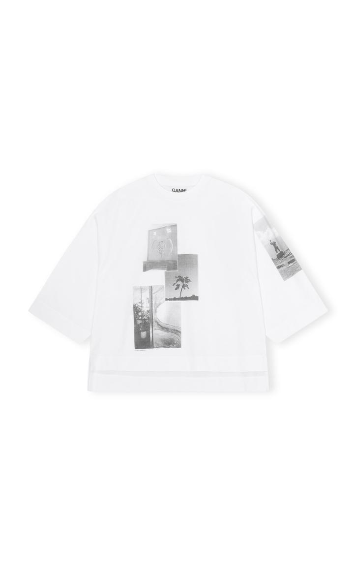 Moda Operandi Ganni Basic Cotton Jersey Oversized T-shirt
