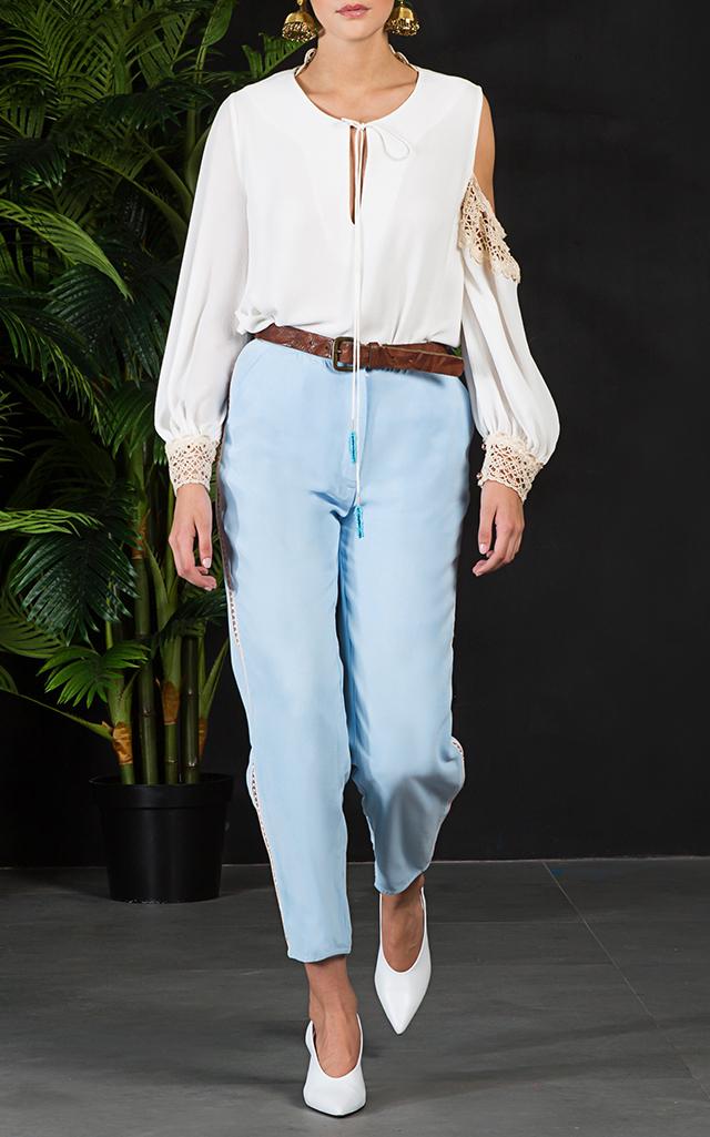 Zayan The Label Mazey Asymmetrical Top