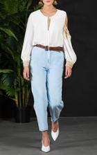 Zayan The Label Mazey Asymmetrical Top