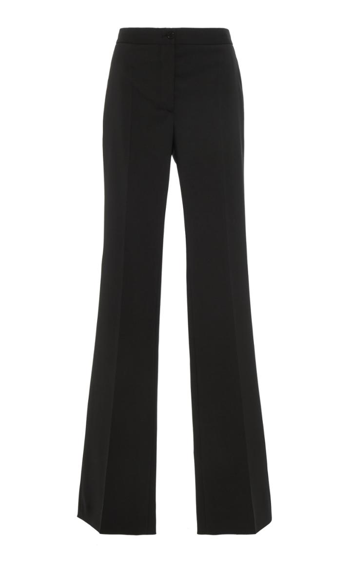 Alberta Ferretti Straight Leg Wool Trouser