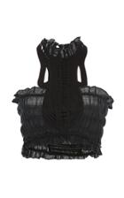 Isabel Marant Gytha Mockneck Linen Bandeau Top