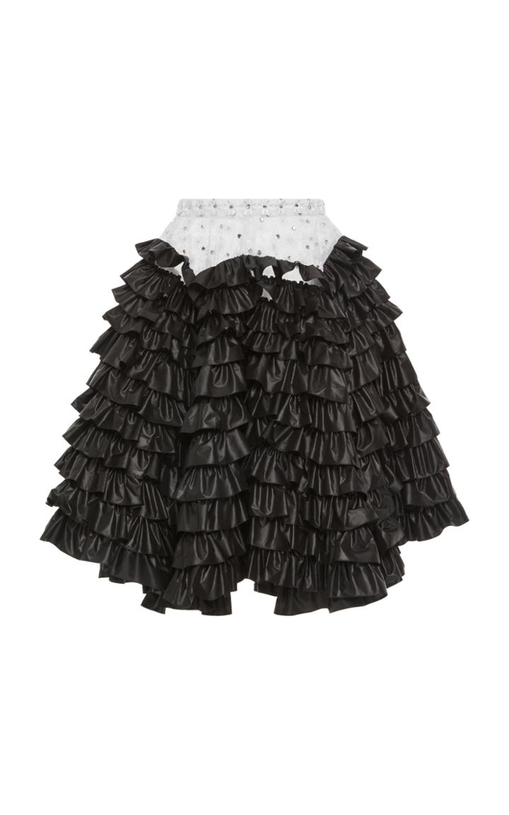 Christopher Kane Ruffle Crystal Skirt