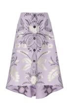 Delpozo Fil Coup Floral Jacquard Skirt