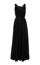 Amur Yoko Mixed-media Cutout Dress