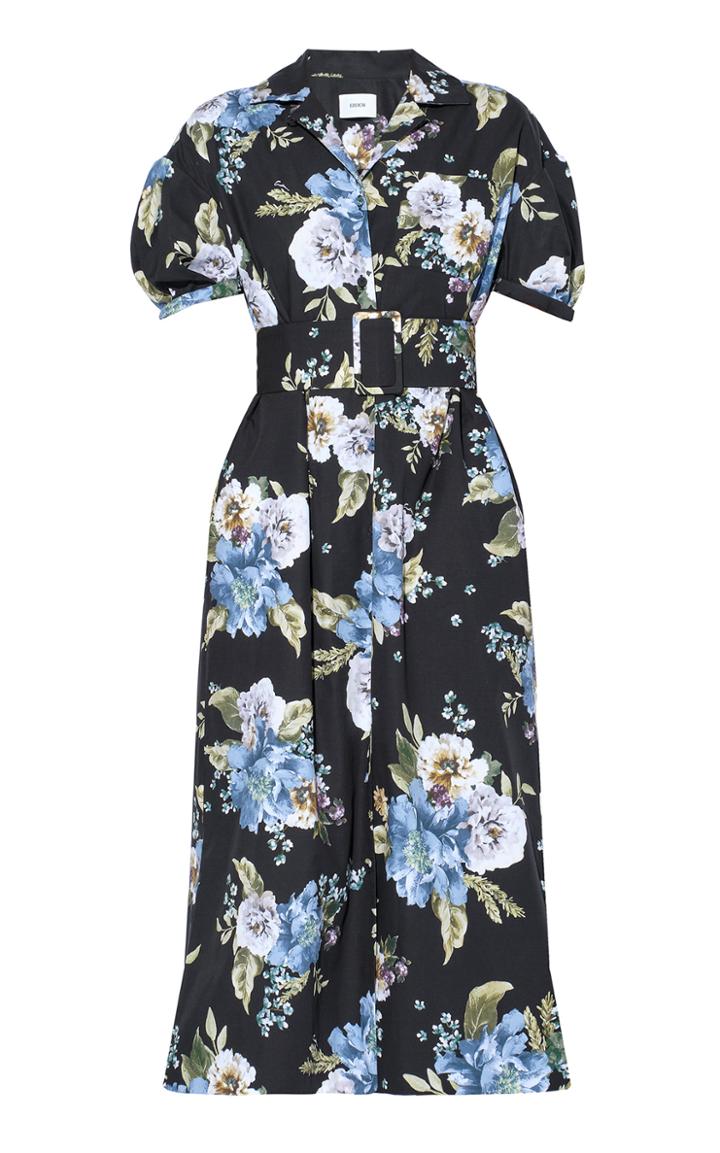 Moda Operandi Erdem Frederick Cotton Belted Dress