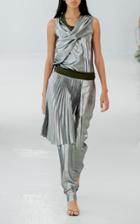 Moda Operandi Helmut Lang Metallic Straight-leg Pants Size: 0