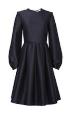 Marina Moscone Flounced Long Sleeve Dress