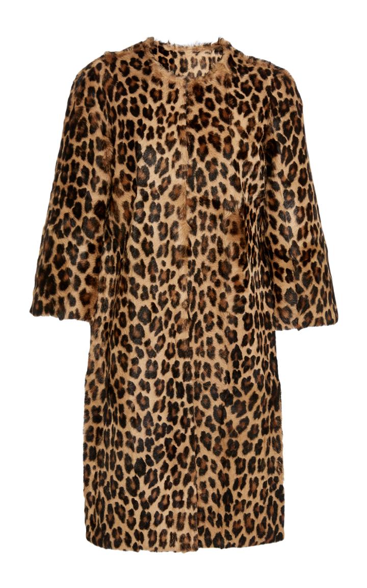 Rosetta Getty Cropped Sleeve Knee Length Coat
