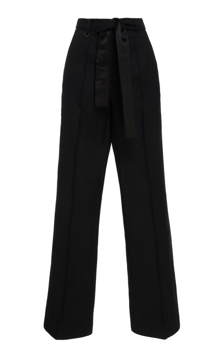 Cyclas Belted Wool And Silk-blend Pants