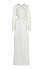 Moda Operandi Prabal Gurung Crystal-embellished Cutout Satin Gown
