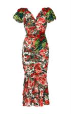 Dolce & Gabbana Stretch Charmeuse Rose Dress