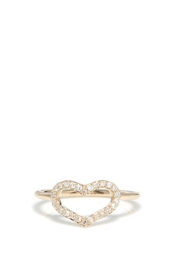 Jordan Askill Diamond Pav Heart Ring