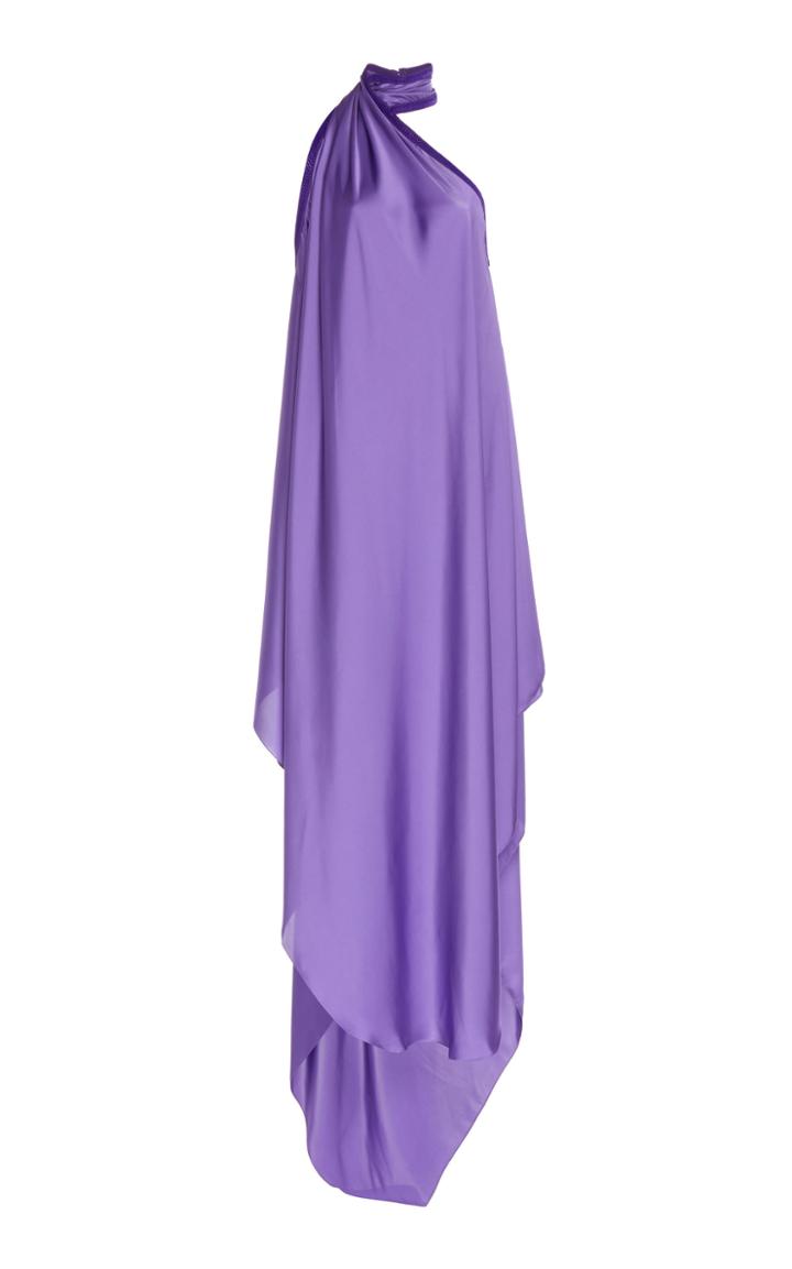 Maison Rabih Kayrouz One Shoulder Charmeuse Gown