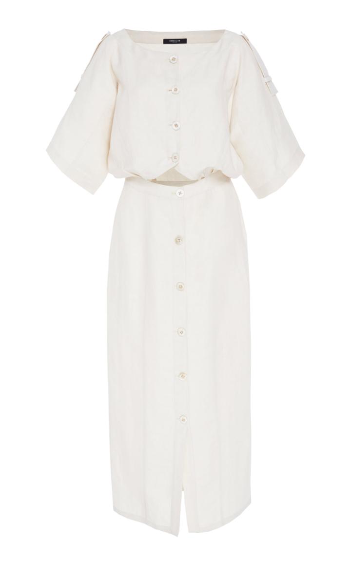 Derek Lam Cutout Linen Dress