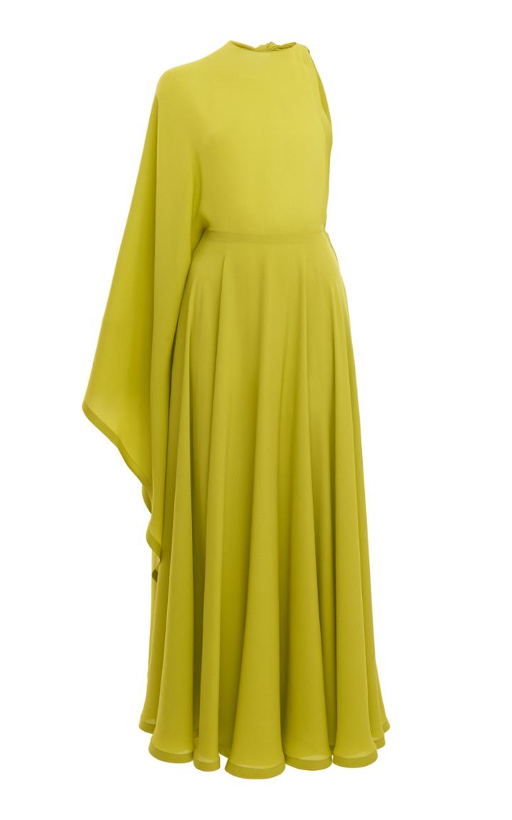 Moda Operandi Valentino One-shoulder Silk Maxi Dress Size: 36