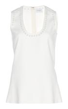 Giambattista Valli Stud Embellished Jersey Tank Top