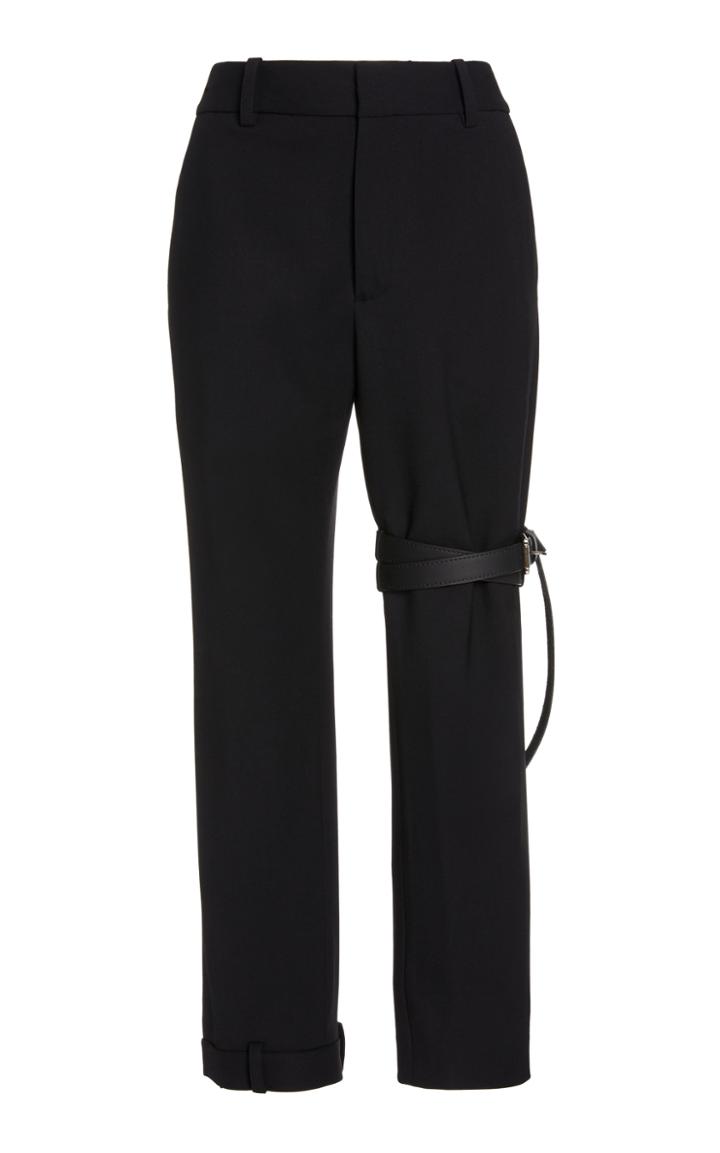 Moda Operandi Monse Belted Upside-down Wool-blend Skinny Pants