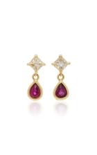 Yi Collection 18k Gold, Diamond & Ruby Earrings