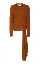 Monse Asymmetric Pin Crewneck With Drape