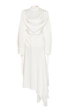 Matriel Turtleneck Dress W/ Asymmetrical Hem