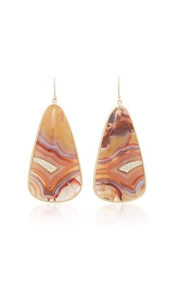 Kothari Panorama 18k Gold Agate Earrings