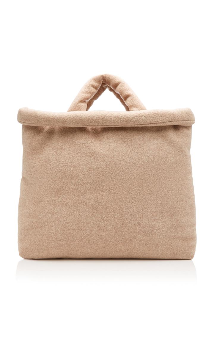 Kassl Oil Padded Felted Wool Tote Bag