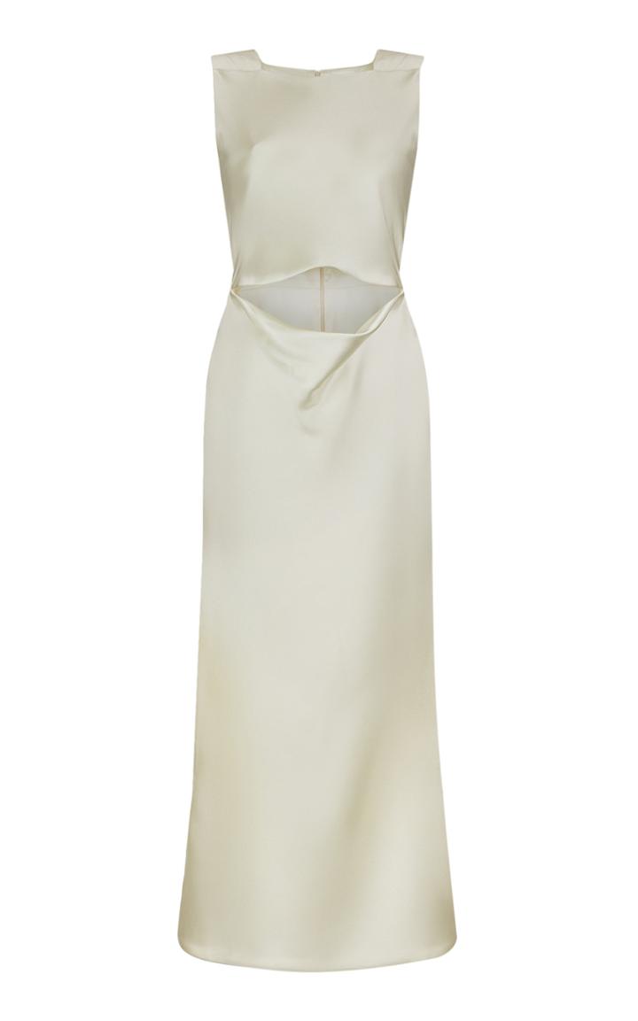 Moda Operandi Bevza Double Silk-satin Midi Dress