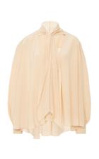 Givenchy Pussy-bow Crepe De Chine Top