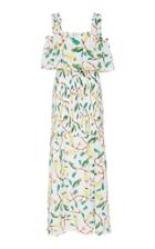 Isolda Urucum Printed Cotton-voile Maxi Dress