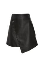 Ellery Boyd Wrap Leather Skirt