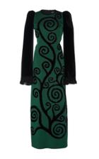 Andrew Gn Bead Embroidered Midi Dress