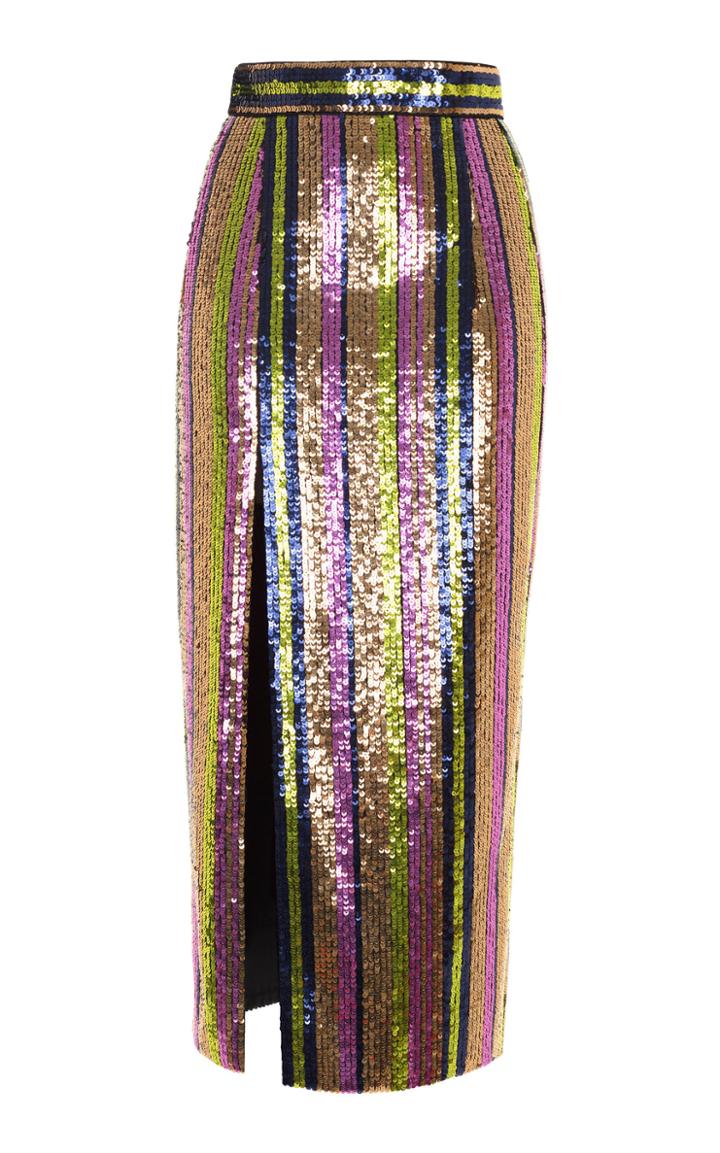 Rasario Sequin Midi Skirt