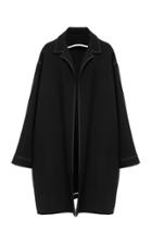 By. Bonnie Young Coat With Contrast Stitch Detail